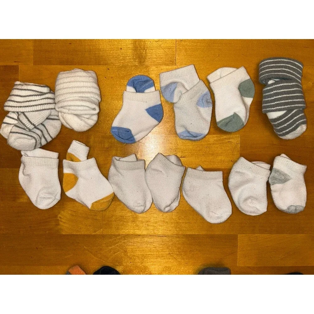 Newborn Baby Boy Socks 13 Pairs